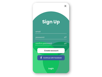 Sign up page - Daily UI 001
