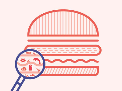 Food Inspection design iconography illustration