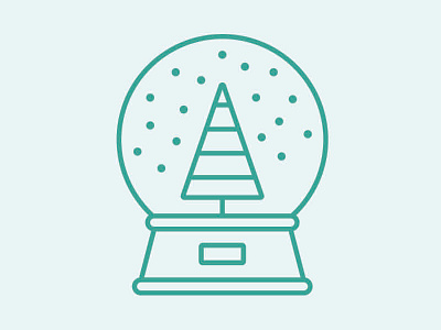 Snow Globe design icon iconography illustration