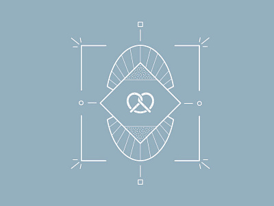 Pretzel design icon iconography illustration