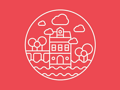 Home is Where the Water is design icon iconography illustration