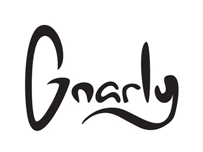 Gnarly calligraphy fun gnarly lettering personal type typography