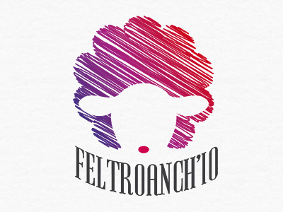 Feltroanchio Logo Final brand designer felt hobbyst illustration lamb logo sheep silk vector whool