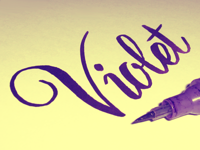 Violet callygraphy custom type doodle molotow sketch violet watercolor