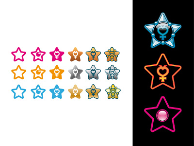 Twitch badges badges bit badge cymk icons points icons set rpg sailoor moon star twitch twitch icons vector vector design