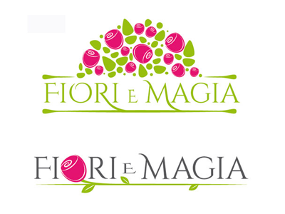 Fiori e magia - Flower shop flower flower shop green logo pattern rose roses spring summer texture vector