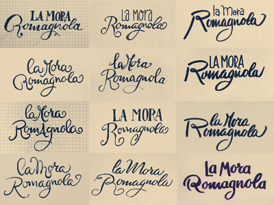 La Mora Romagnola - Redesign logo calligraphy food foodblogger hand drawn italian kitchen italy la mora romagnola lettering sketch