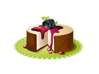 Cheesecake berry black blue blueberry cake cheesecake food green illustration spring sweet