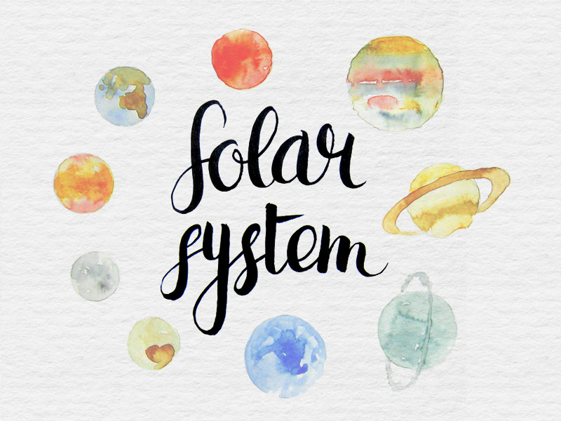 the solar system font