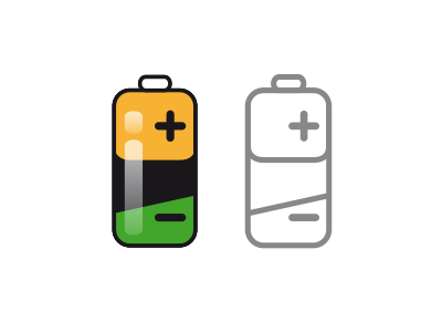 Battery Icon battery electric flat icon icons set illustration outline vector