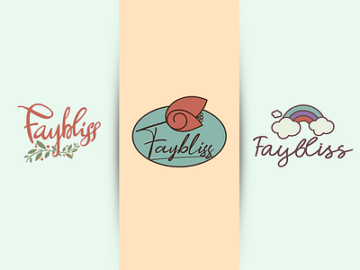 Faybliss 2 art and craft artisan fairy flat design flower logo logo design rainbow vector art