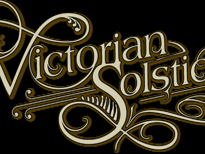 Victorian Banner alphabet banner curly illustration letter logo ornament typographic typography victorian vintage