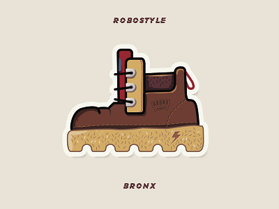 Robostyle BRONX brown color old shoes strong