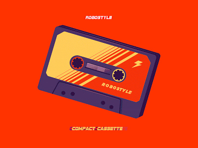 Robostyle Compact Cassette compactcassette flash gradient jpeg pixel robot style