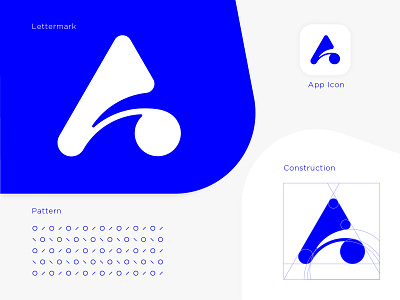 Lettermark "A" app icon design brand brand design brand identity branding design dribbble graphic design grid logo icon icon design icons lettermark logo logo design logotype symbol symbol design visual identity