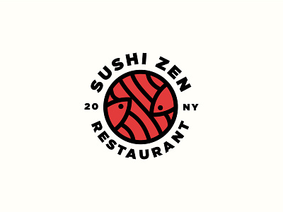 SushiZen logo brand design brand identity branding design dribbble graphic design icon icon design logo logo design logotype symbol symbol design visual identity