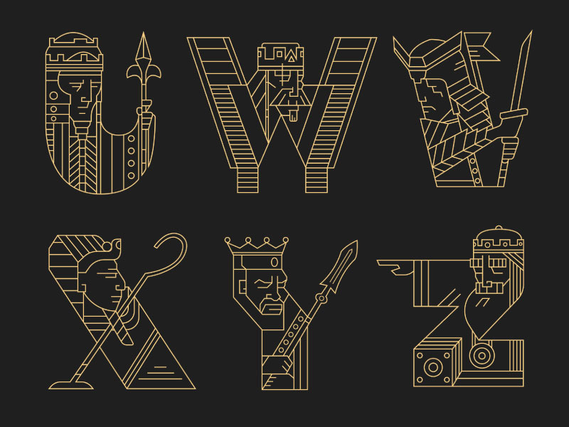 Rulers (letters) 2 viking typography rulers letters lettering kings king crown 36daysoftype
