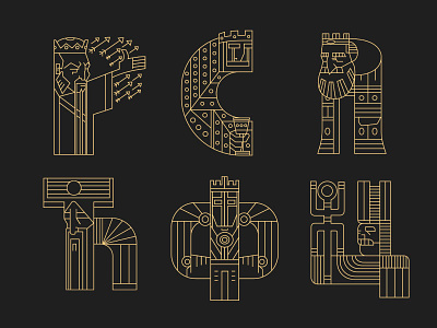 Rulers (letters) 7 36daysoftype crown king kings lettering letters rulers typography viking