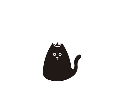 black cat app branding design icon identity illustration logo minimal vector
