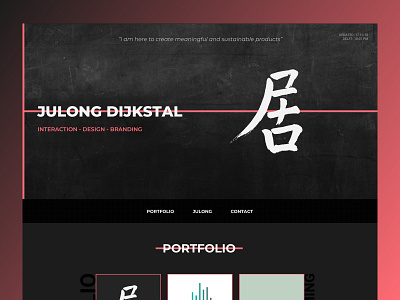 My Portfolio Website branding design first shot new portfolio uidesign visual identity website