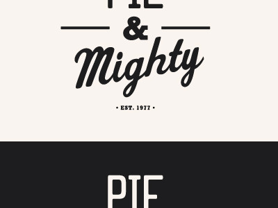 Pie and Mighty branding logo