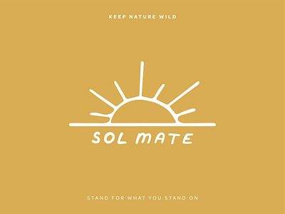 Sol Mate design illustration lineart mate nature outdoors procreate sol soulmate summer sun sunny wild yellow