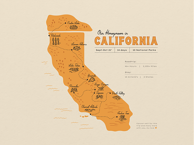 California Road Trip Map