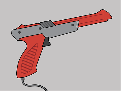 Zapper Throwback duckhunt illustration lineillustration nes nintendo throwback zapper