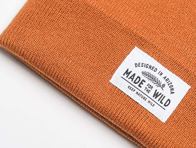 Made for the Wild arizona beanie design headware label nature orange outdoors pine wild woven