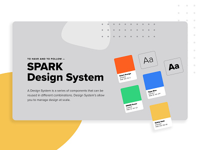 Spark Design System blobs blue brand identity branding color design design system digital dots gold green orange pantone spark ui design ux ui