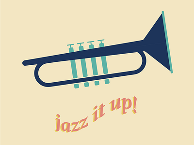 Trumpet adobe illustrator color design graphic design graphic design illustration jazz louisiana new orleans vector art