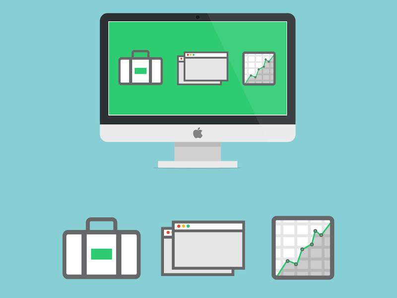 Sales Site Designs - Flatdoc mac sales startup productivity writing content document flatdoc creation flat ui icon