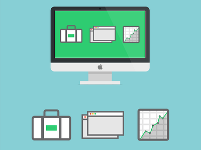 Sales Site Designs - Flatdoc content creation document flat flatdoc icon mac productivity sales startup ui writing