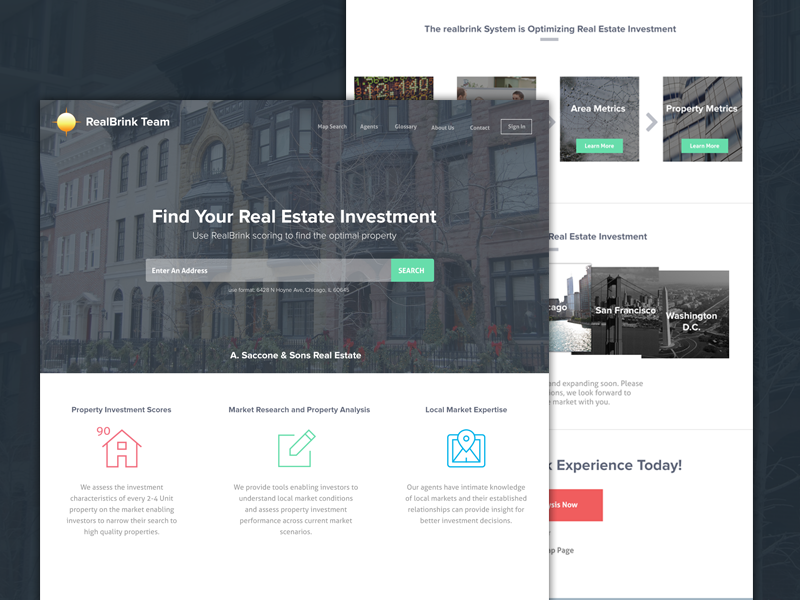RealBrink Real Estate Site flat city home housing real estate responsive