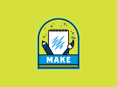 Make Badge 2016 artist badge brush make pencil slcpl ssc