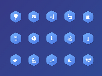 Package icons of places