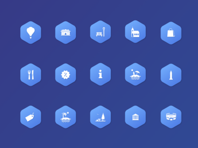 Package icons of places