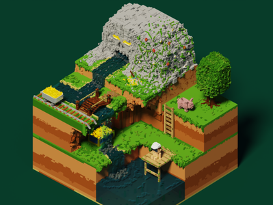 Green Hill By Ivan Rude On Dribbble