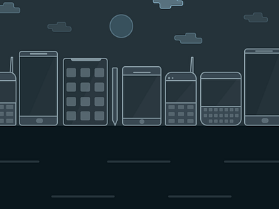 World of phones - an illustration app design digital illustration illustration design illustrations phones ui ui ux design