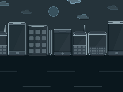 World of phones - an illustration