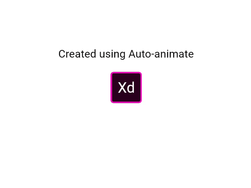 Designer portfolio page with auto animate of adobe xd