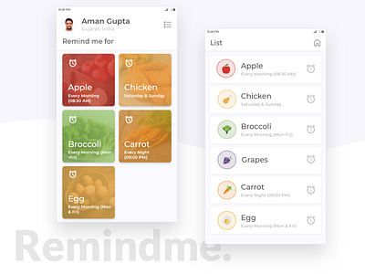 Remindme App Concept