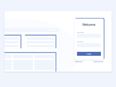 Login Page UI with illustration