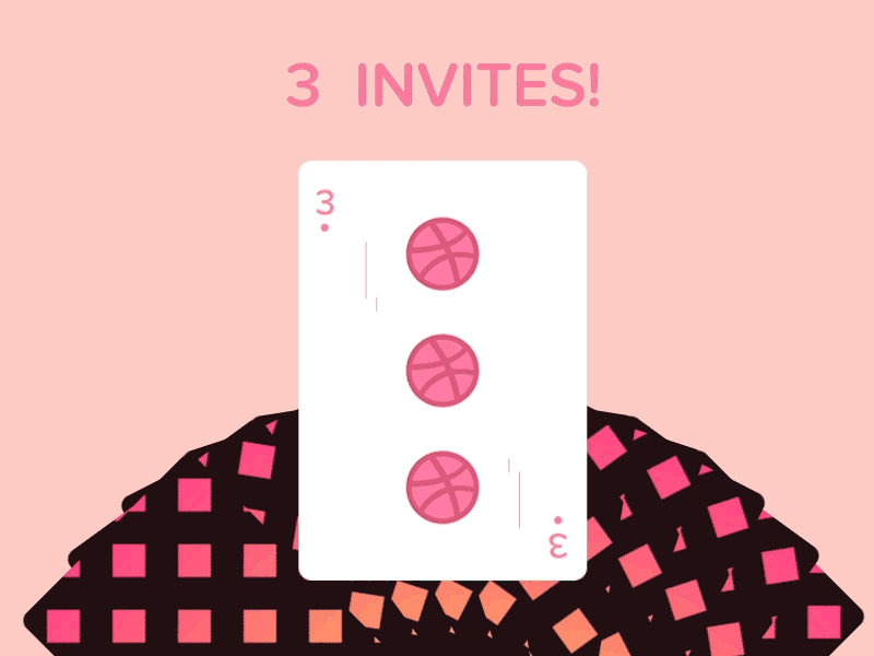 3 dribbble invites invites