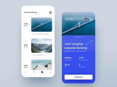 Happy walking app travel ui 实践