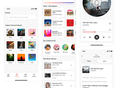 Exploring Music Apps | Design Exercise #1 app mobile music music app music player soundcloud spotify ui