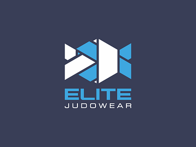 Elite Judowear branding design flat logo minimal vector