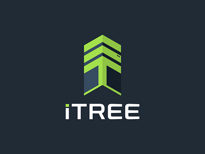 Itree Logo Design branding computerrepair design flat icon it logo minimal vector