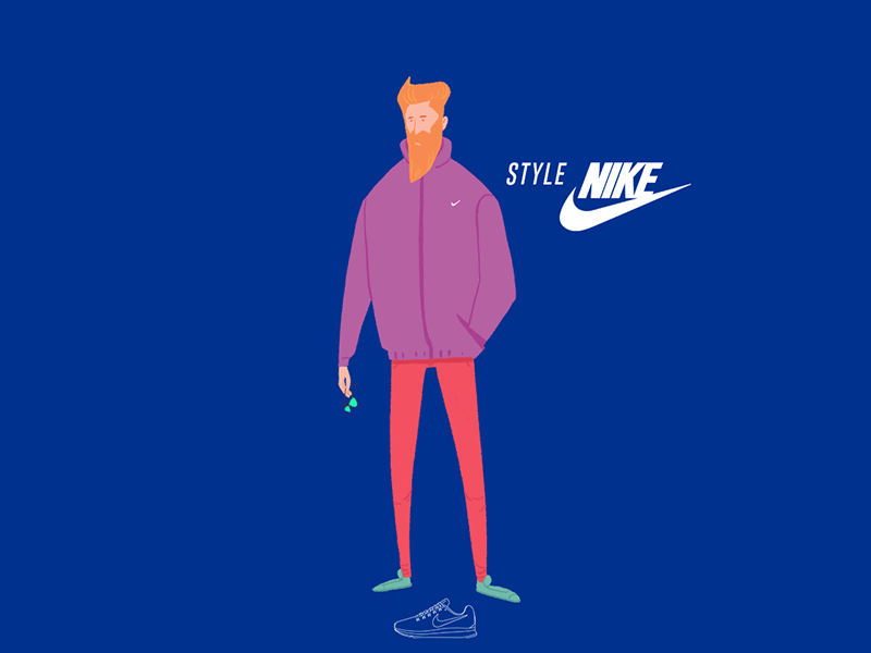 NIKE-STYLE gif illustration nike