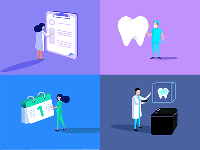 Dentalcare project - illustrations